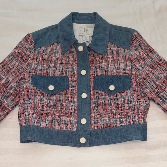 House of Harlow 1960 Jackets & Blazers - NWOT House of Harlow 1960 Tweed and Denim Jacket